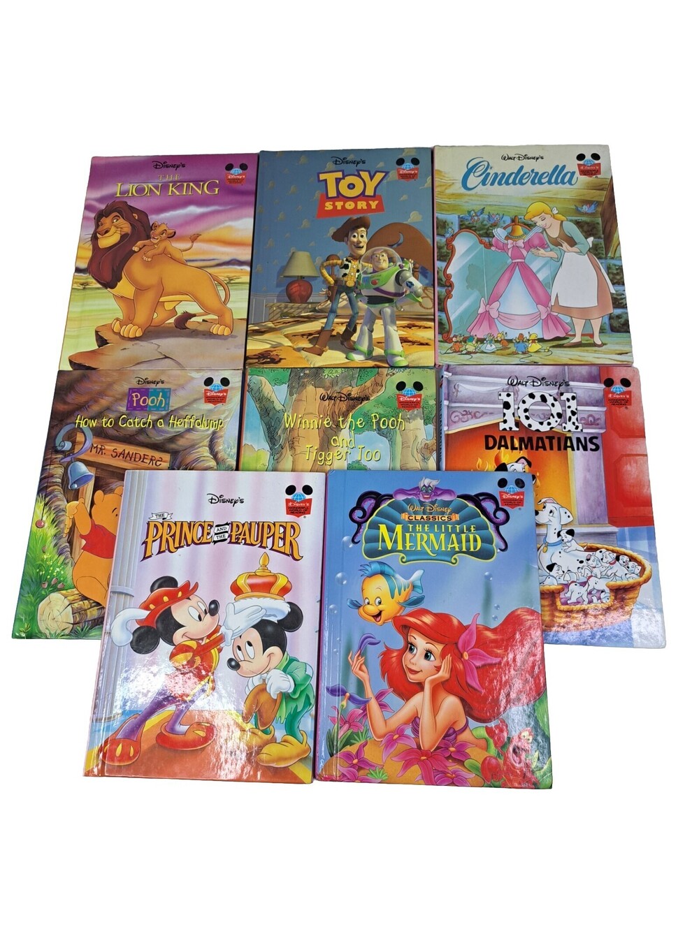 Lot of 8 Disney's Wonderful World of Reading Hardcover Children's Books